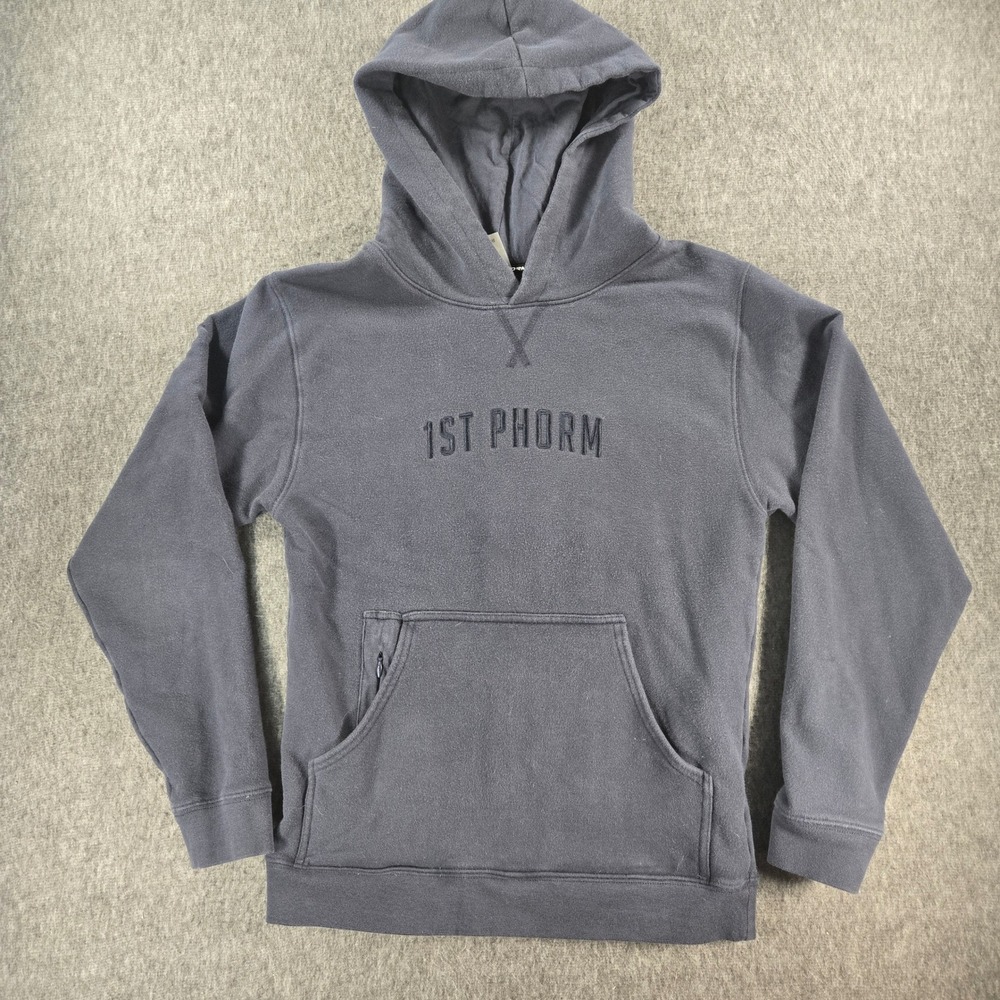 1st Phorm Hoodie Womens Size S Charcoal Grey Embroidered Logo Athletic Pullover‎